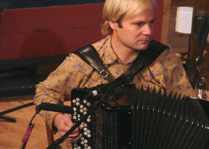 Man playing accordion