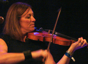 Woman playing fiddle