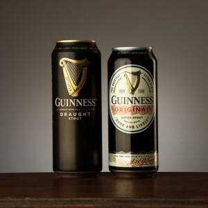 two pint cans of guiness stout